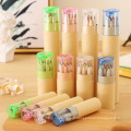 12Colors Kids Color crayon kraft en papier tube en papier